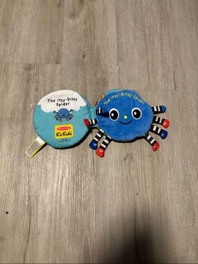 Melissa & Doug Blue Itsy-Bitsy Spider‎ Soft Plush Book Toy